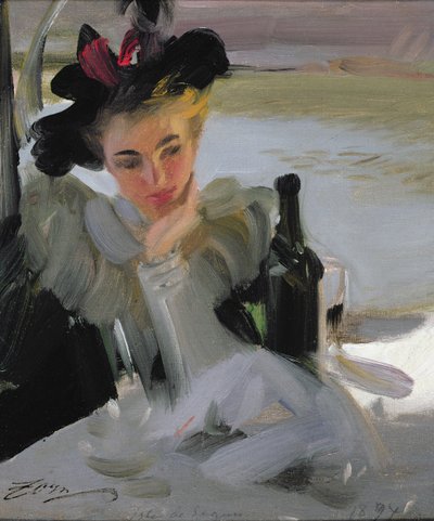 Dam Vid Cafe von Anders Leonard Zorn